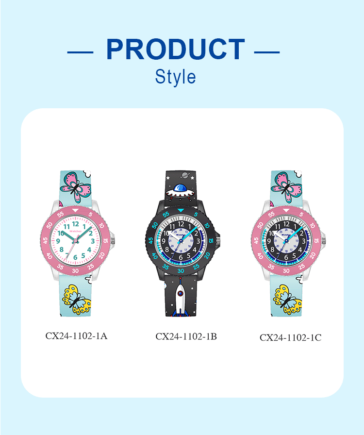 silicone strap watch