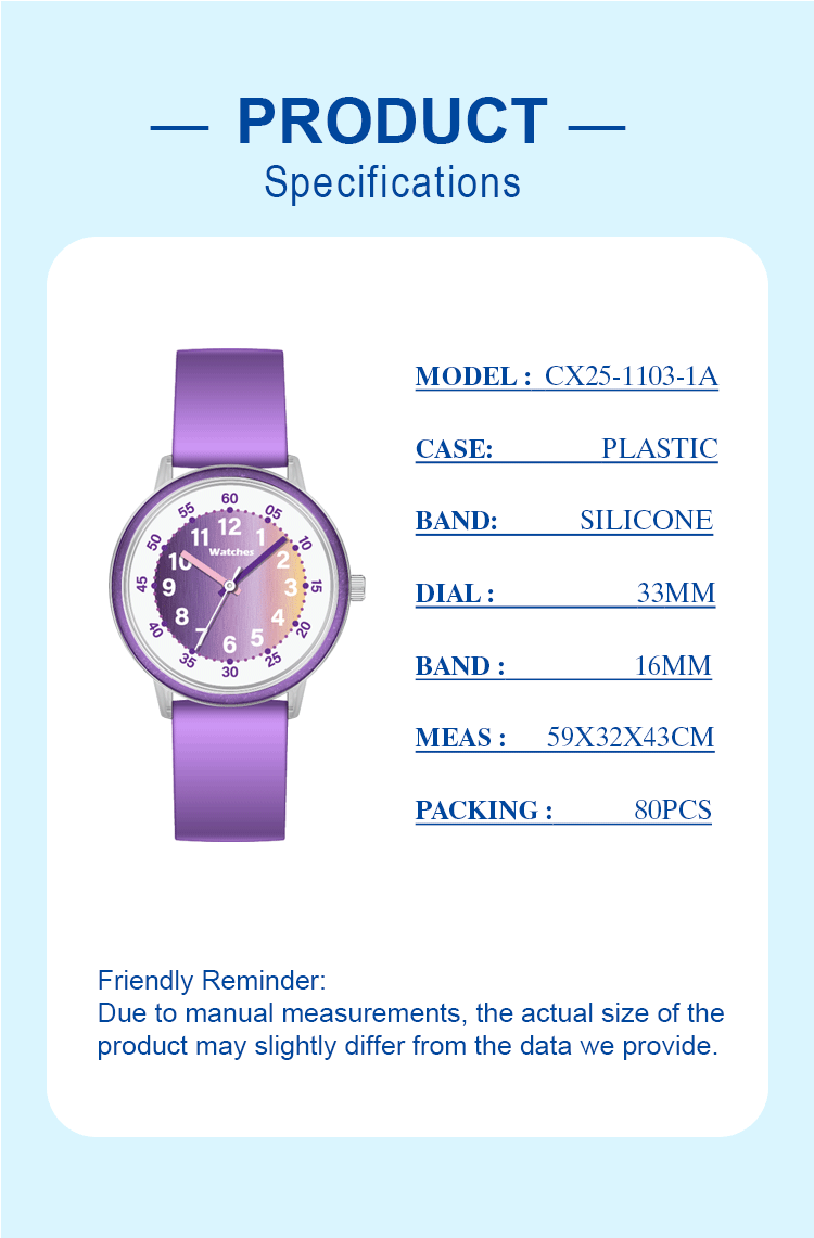 silicone strap watch