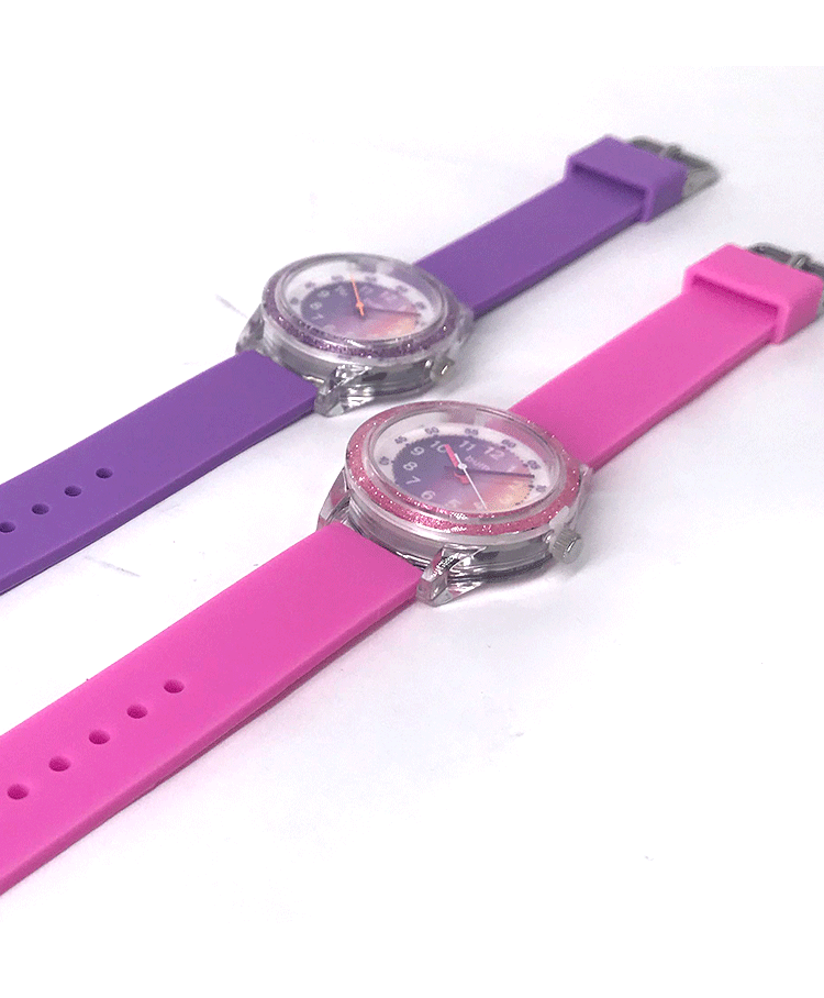 silicone strap watch