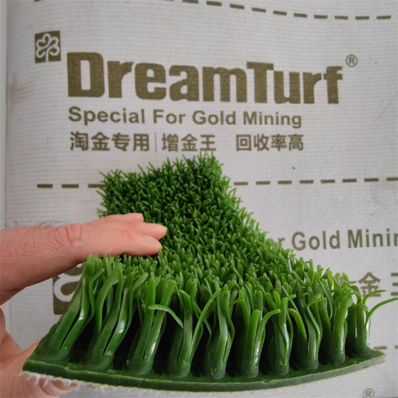 dreamturf carpet gold grass polyethylene grass gold trapping grass mat for gold mining