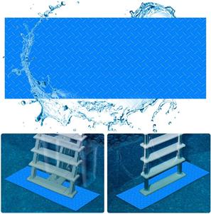 2 Rolls Swimming Pool Ladder Mat, Swimming Pool Ladder Mat Protective Swimming Pool Step Pad for Cushion Between Your Ladder or Step & The Pool Liner