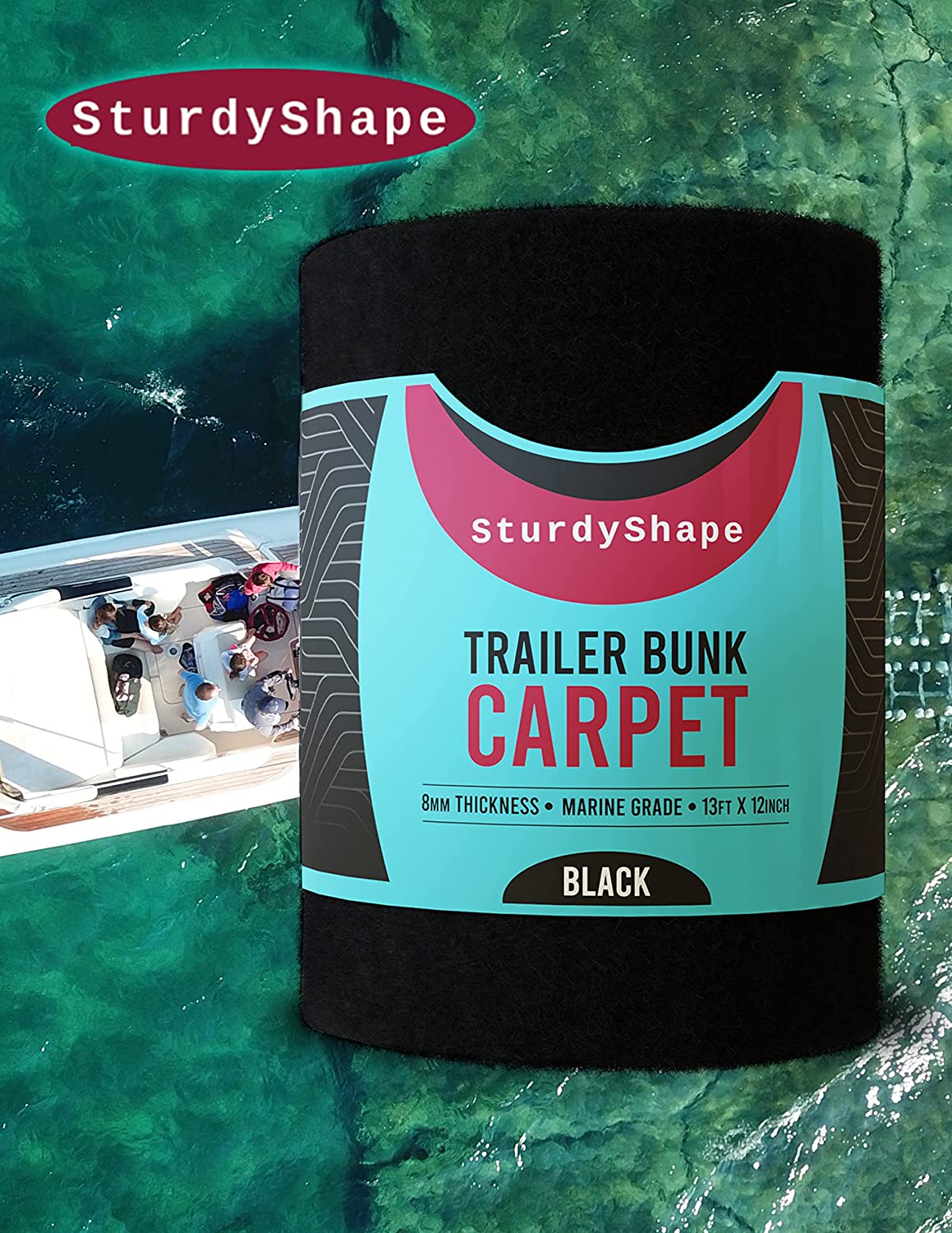 Carpet by the Foote, 20oz Boat Trailer Bunk Carpet, Trailer Guide Carpet, Marine Carpet, Boat Carpet, Bunk Padding