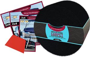 Bunk Trailer Carpet - 16oz Marine Grade Carpet, Jet Ski Trailer Ramps, Boat Trailer Bunk Carpet