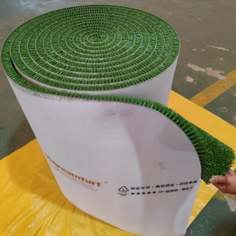 Dreamturf sluice box rubber mat gold sluice mat rubber river sand off gold prospecting mat 26mm artificial grass gold carpet for alluvial gold