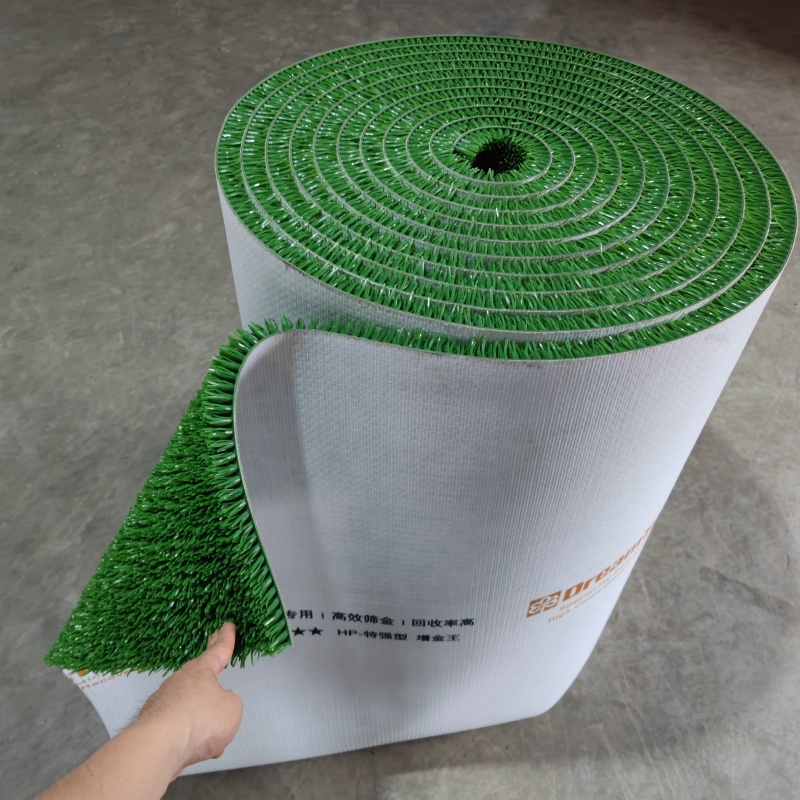 dreamturf synthetic turf gold rush mining carpet sluice mats alluvial gold gold wash mining mattress Green grass grass sluice box mat for gold mine