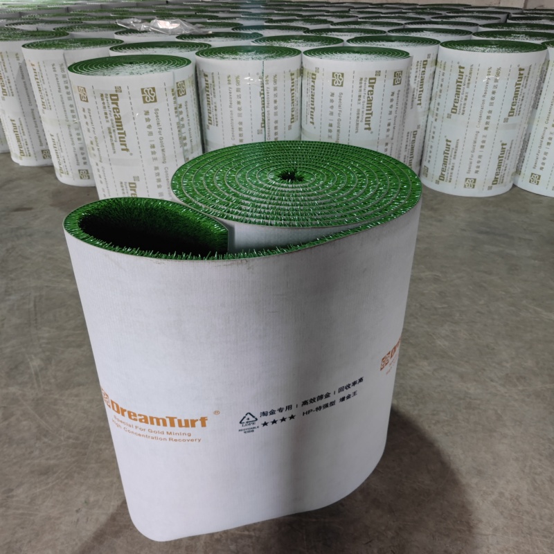 green plastic carpet