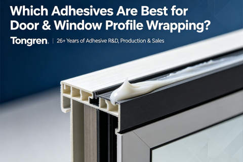 दरवाजे और खिड़कियों की प्रोफाइल रैपिंग के लिए कौन से चिपकने वाले पदार्थ सबसे अच्छे हैं?