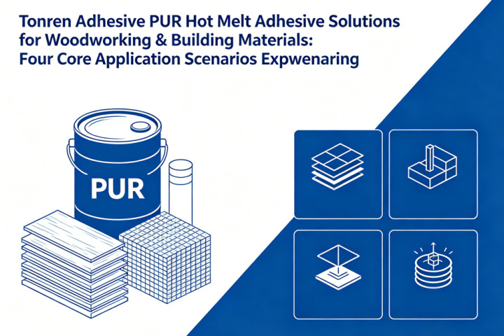 Mga Solusyon ng Tonren Adhesive PUR Hot Melt Adhesive para sa Paggawa ng Kahoy at mga Materyales sa Gusali: Apat na Pangunahing Senaryo ng Aplikasyon na Ipinaliwanag