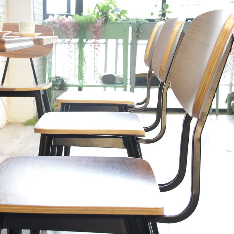 Modern Design Plywood Seat Restaurant Cafe Dining Chair