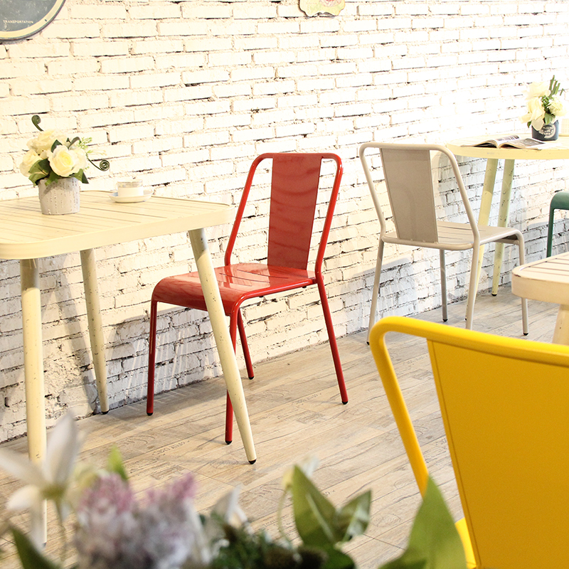 Καρέκλα αλουμινίου τραπεζαρίας Nordic Stackable Bistro Restaurant