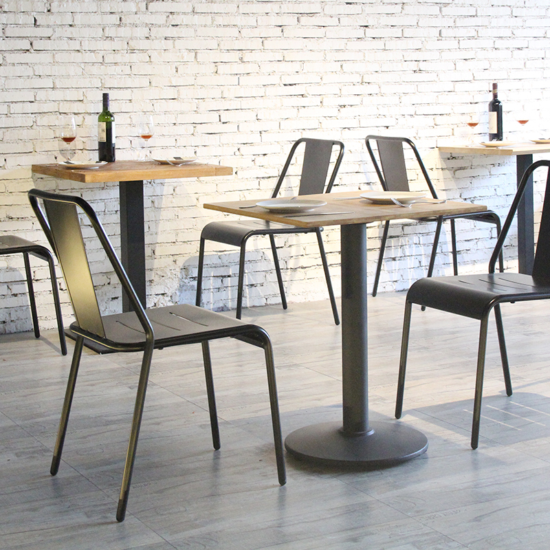 Китай Скандинавский штабелируемый алюминиевый стул для ресторана-бистро, производитель