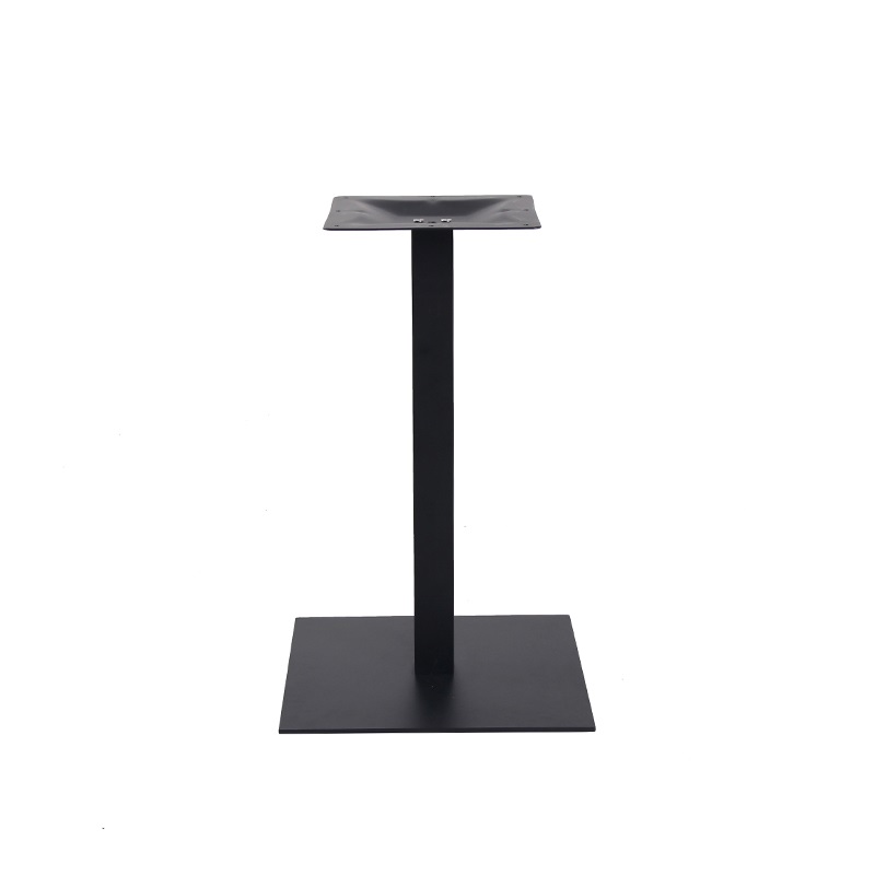 Table à manger métallique avec pied de table basse en acier