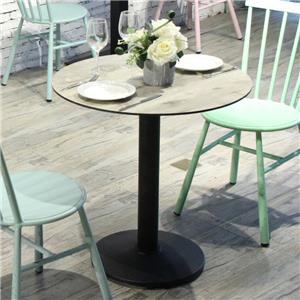 Diseño personalizado moderno restaurante de café redondo HPL Tablero de mesa