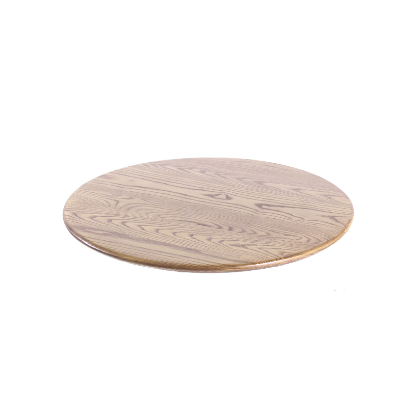Sobremesa de madera redonda moderna para la mesa de comedor del bistró del restaurante del café