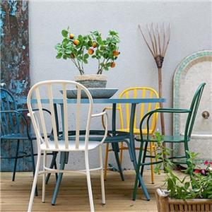Juego de muebles de exterior de silla de aluminio resistente al agua para jardín