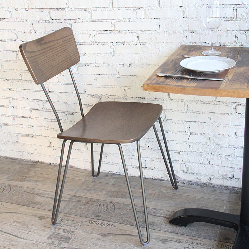 Китай Кофейный стул ресторана сиденья черной рамки деревянный с ногами шпильки, производитель