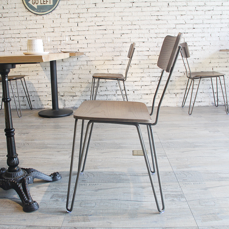 Китай Кофейный стул ресторана сиденья черной рамки деревянный с ногами шпильки, производитель