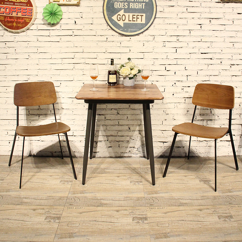 Customized Square Loft Bar Restaurant Coffee Furniture Table