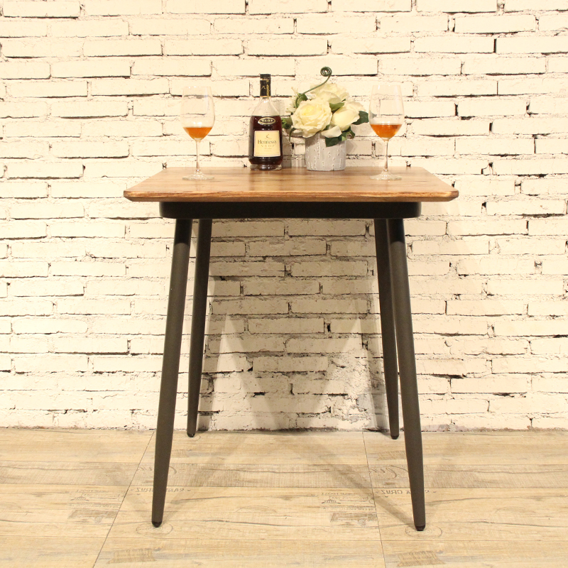 Customized Square Loft Bar Restaurant Coffee Furniture Table