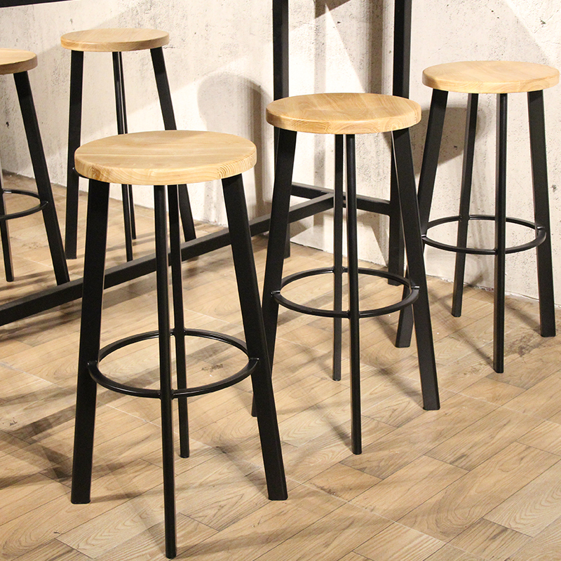 Китай Промышленные антикварные небольшие деревянные стулья для барной стойки, производитель