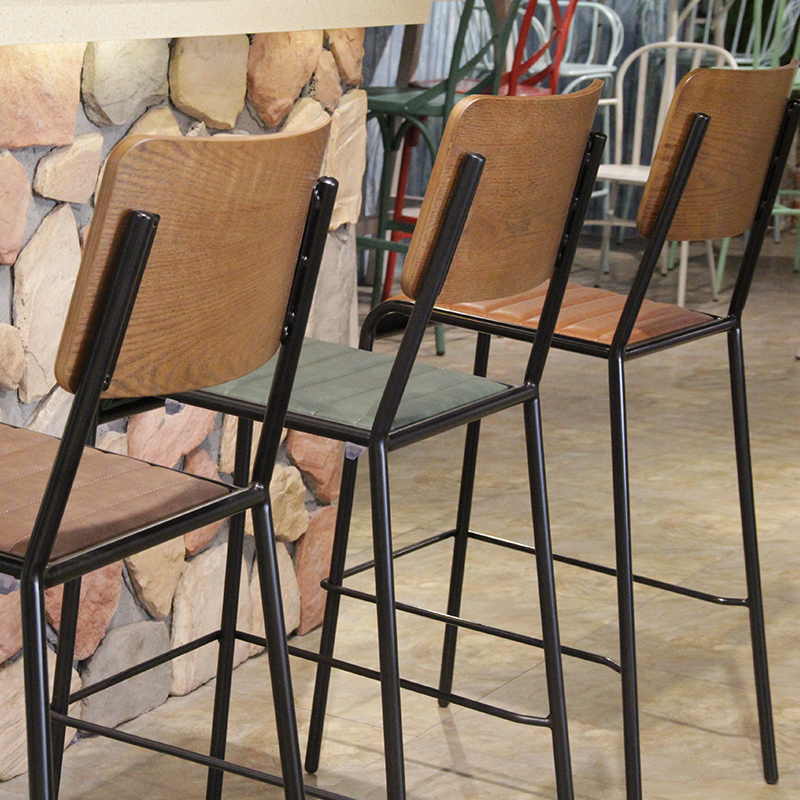 Modern Designer Luxury Bar Furniture High-End Leather Bar Chair