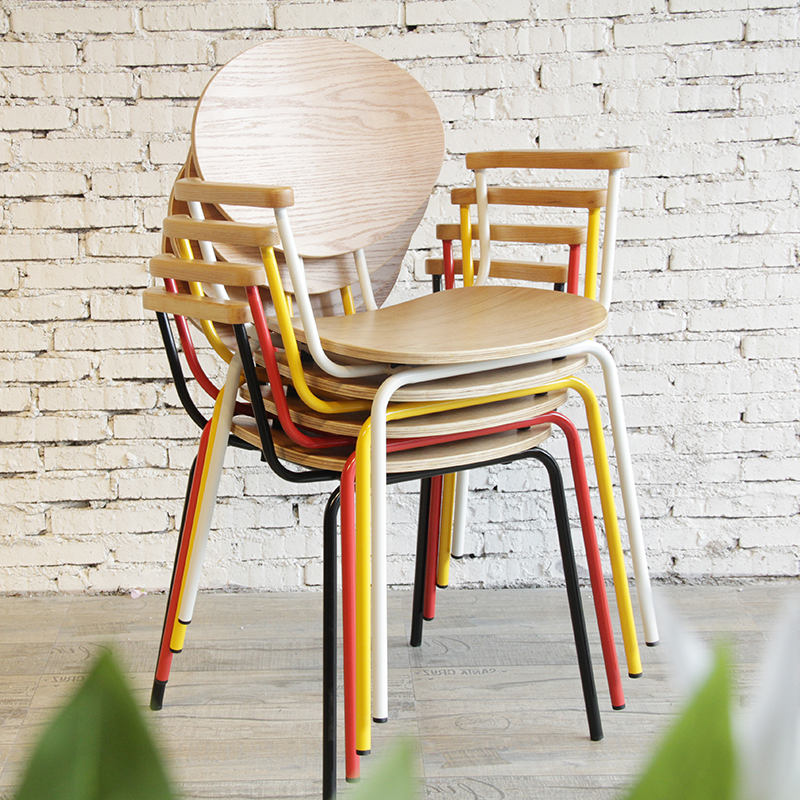 Asiento y respaldo de madera contrachapada para comedor nórdico, sillón Bistro Cafe Ovni
