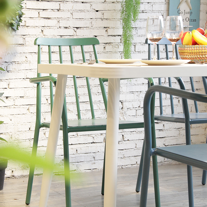 Stackable European Style Rustic Restaurant Cafe Outside Garden Chair