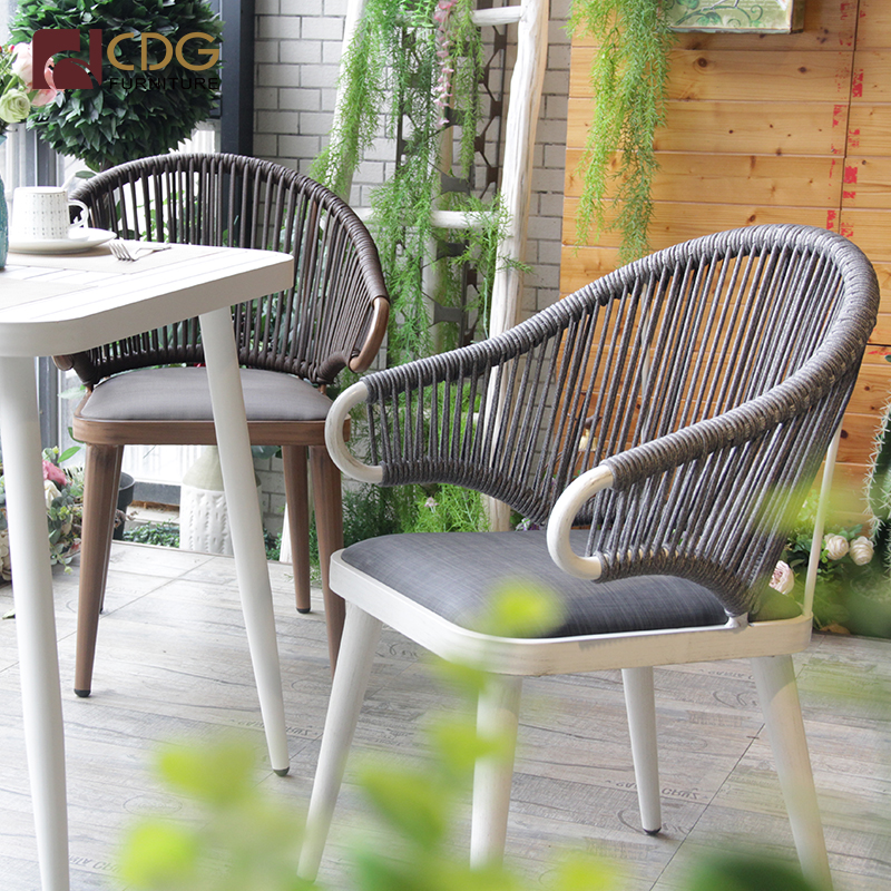 USA Balcony Patio Restaurant Wicker Pe Rattan Garden Chair