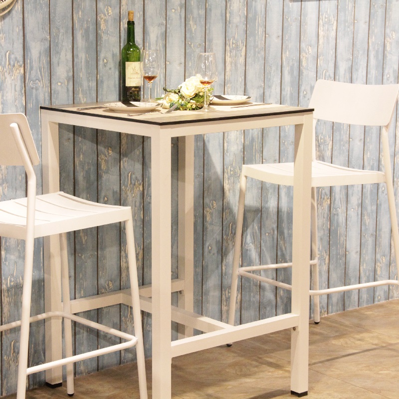 Nordic Modern Counter High Bar Chair Restaurant Cafe Garden Dining Chair