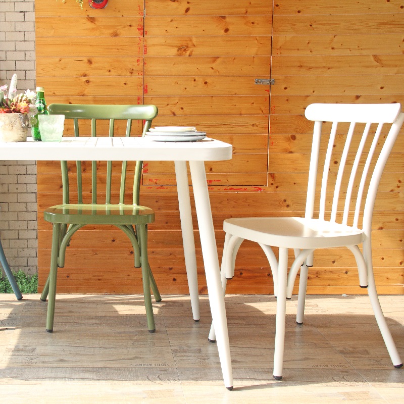 Modern Outdoor Aluminium Stackable Restaurant Cafe Dining Chair