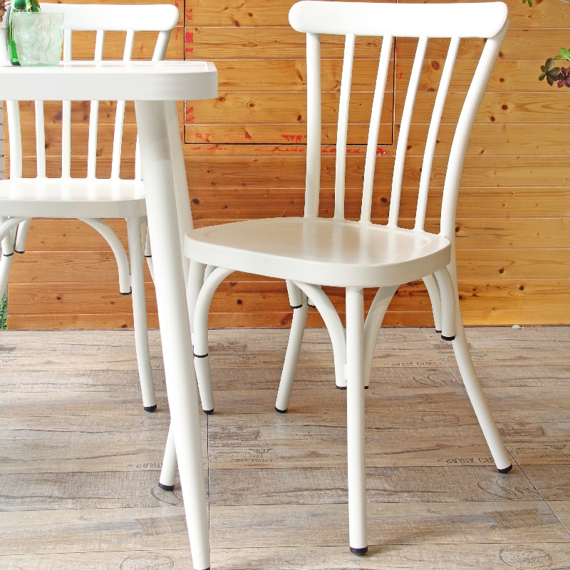 Modern Outdoor Aluminium Stackable Restaurant Cafe Dining Chair