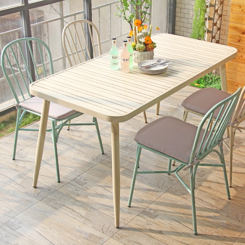 Modern Lounge Garden Outdoor Indoor Restaurant Aluminum Chair