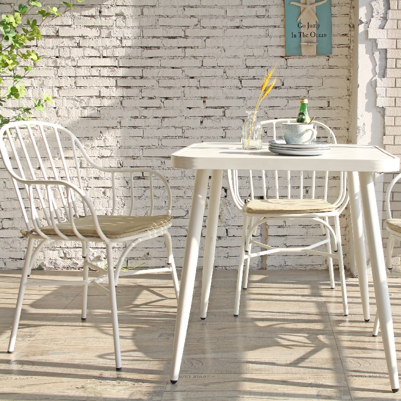 Aluminum Light Outdoor Waterproof Bistro Furniture Garden Chair