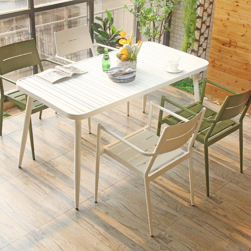 Fashion Design Weather Resistant Outdoor Patio Terrace Aluminum Furniture Armchair