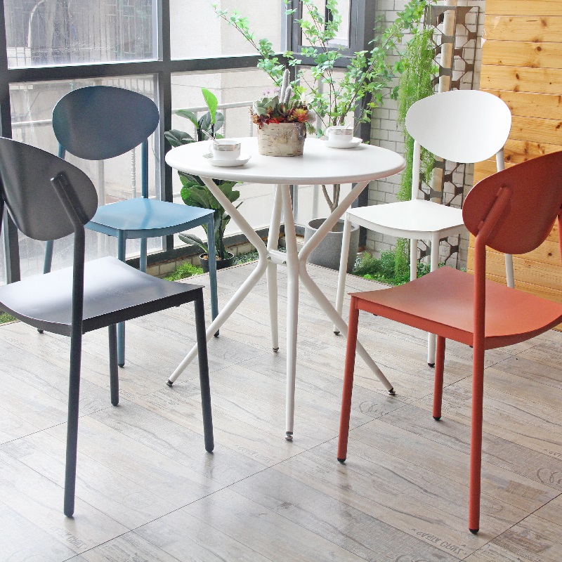 Nordic Leisure Fashion Saving Space Outdoor Garden Bistro Coffee Round Side Table