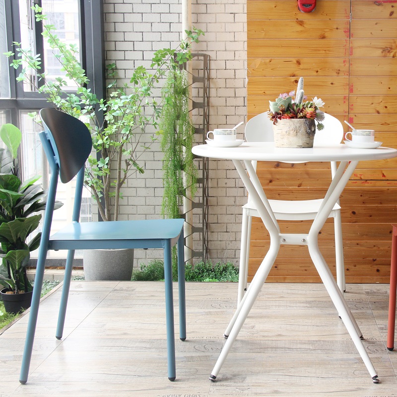 Nordic Leisure Fashion Saving Space Outdoor Garden Bistro Coffee Round Side Table