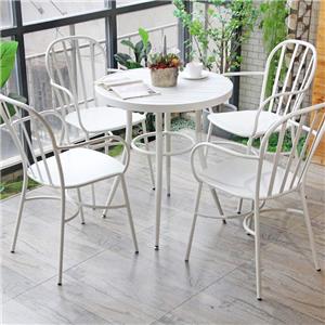 4 Seater Nordic Small Round Bistro Coffee Shop Removable Balcony Patio Table
