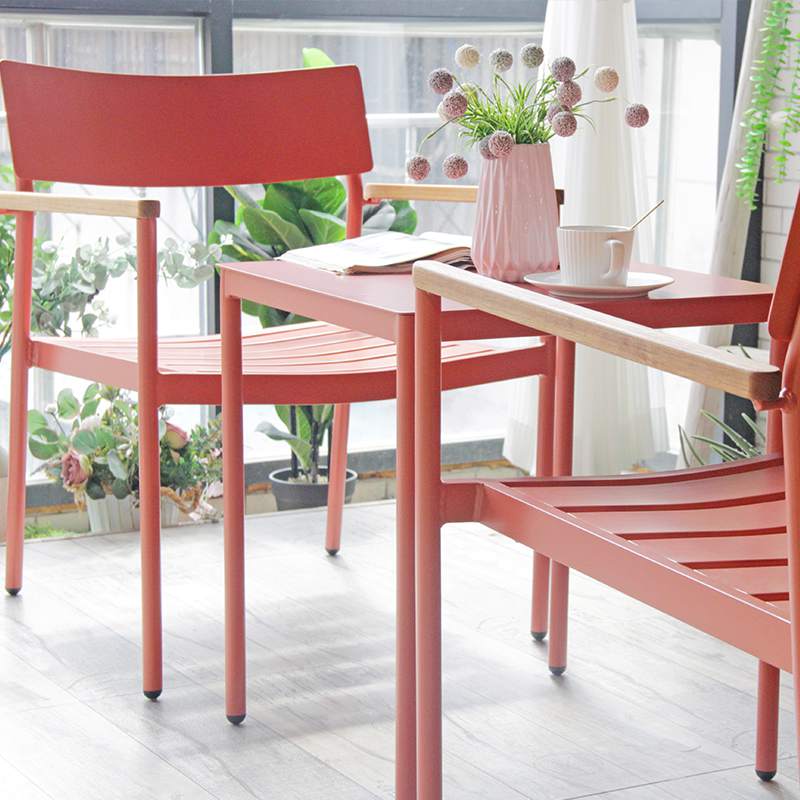 Китай Кофейня на террасе гостиницы французского современного популярного стиля небольшой квадратный стол, производитель