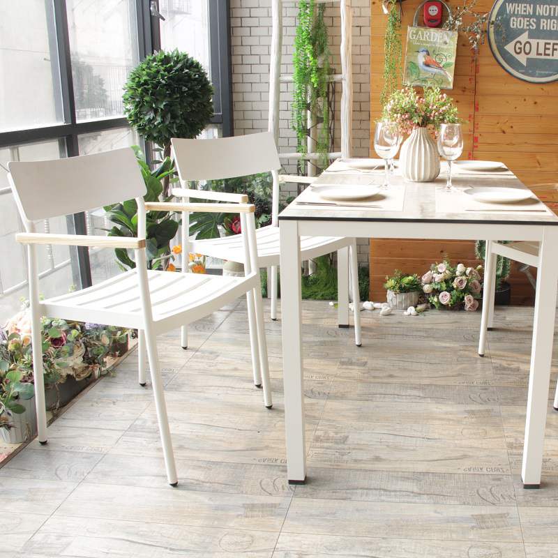 Китай Обеденный стол HPL кафе контракта прочный погодостойкий прямоугольный на открытом воздухе, производитель