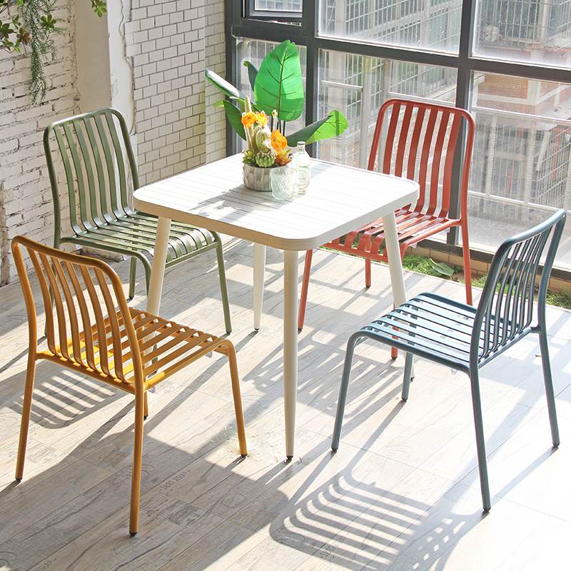 Aluminum Garden Chair Modern Simple Nordic Courtyard Outdoor Chair