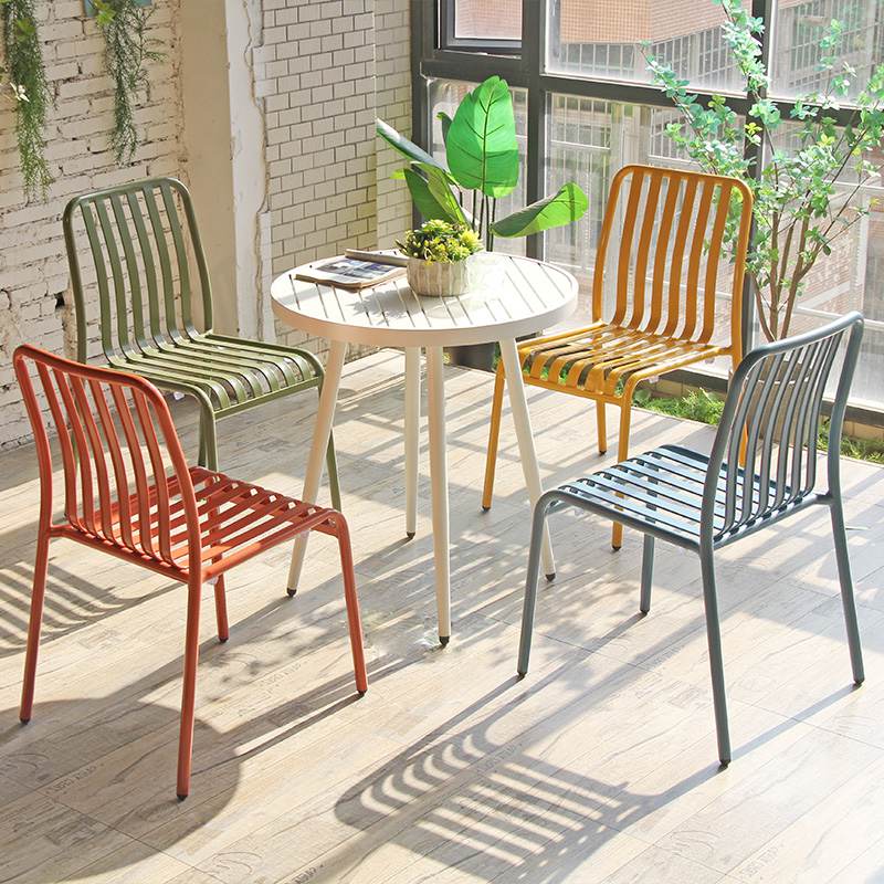 Aluminum Garden Chair Modern Simple Nordic Courtyard Outdoor Chair