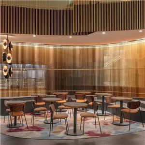 Indoor Leather Dining Chair And Round Dining Table For C Cos Restaurant