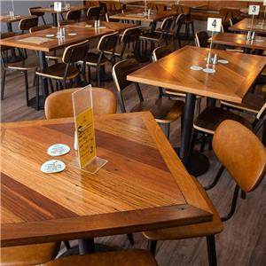 Plywood Dining Chairs And Leather Dining Chairs Used In Australian Restaurant