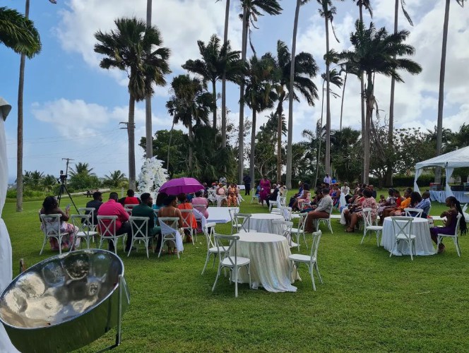 Cross Back Wedding Chairs