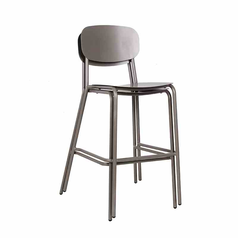 High Bar Chair Italian Design Stackable Commercial Furniture 75cm Pub Chair