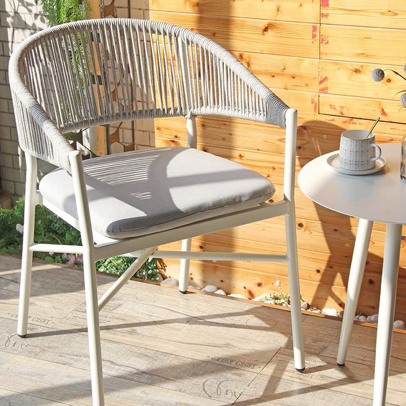 Patio Balcony Commercial Restaurant Cafe Leisure Woven Rope Chair