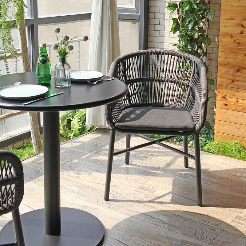 2024 New Arrival Restaurant Hotel Polyester Woven Rope Chair