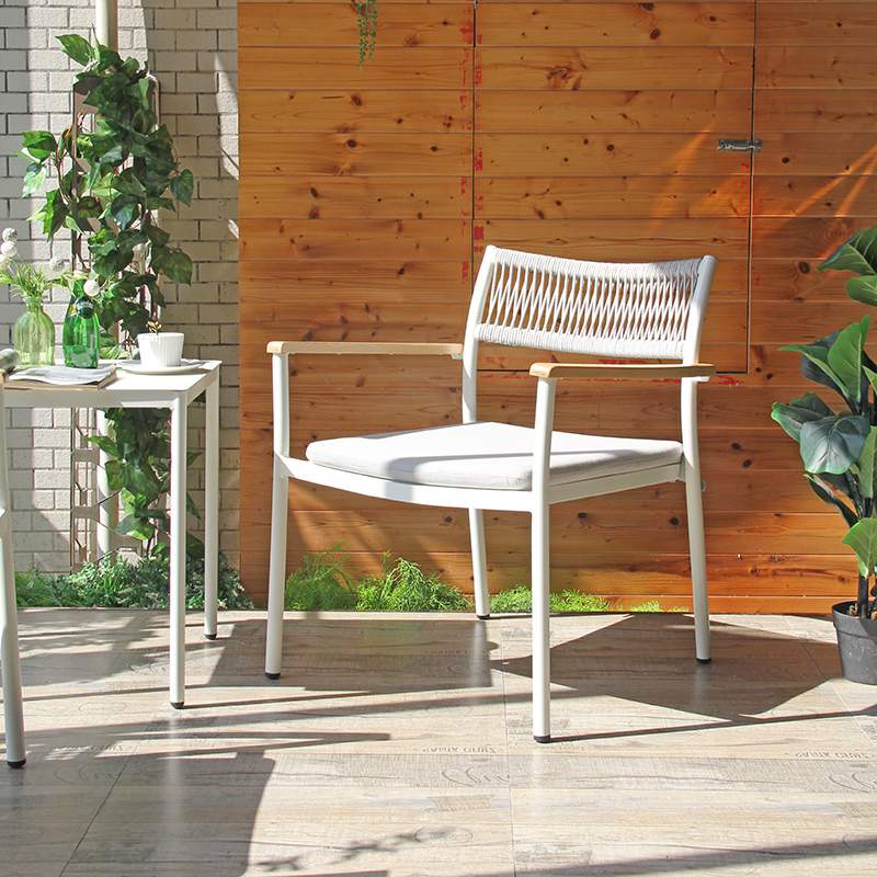 Restaurants Cafe Patio Balcony Leisure Outside Weave Rope Chair