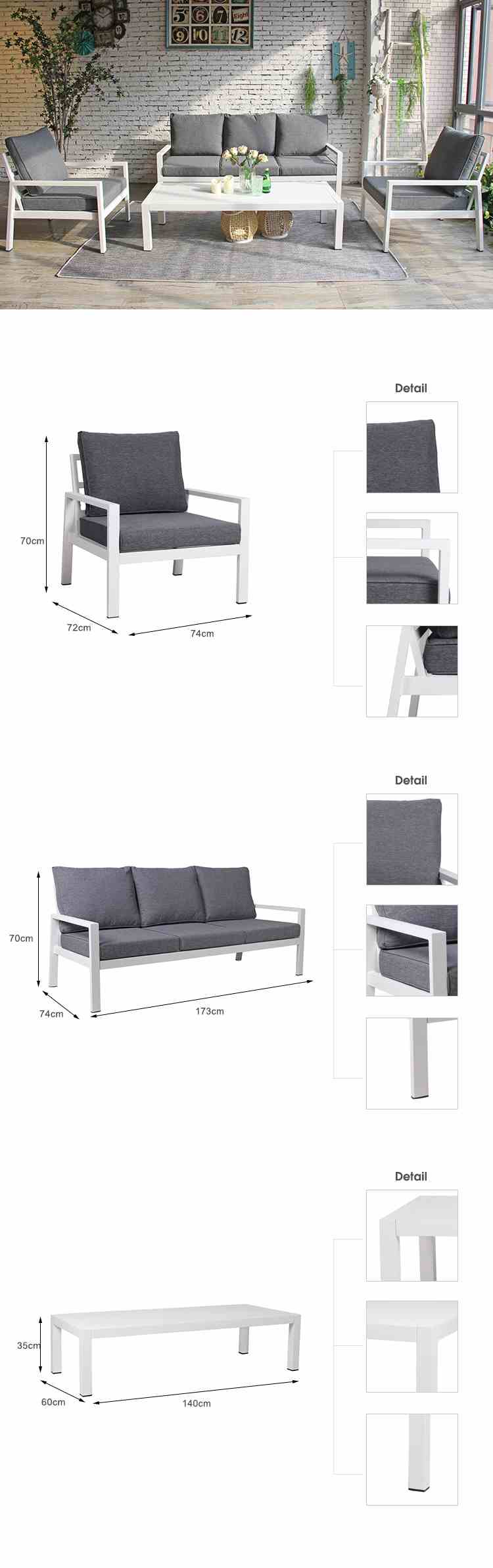 Aluminum Sofa Set
