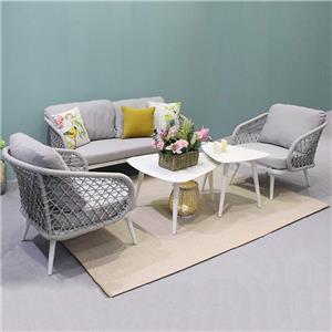 Commercial Hotel Weave Rope Table And Chairs Sofa Garden Set